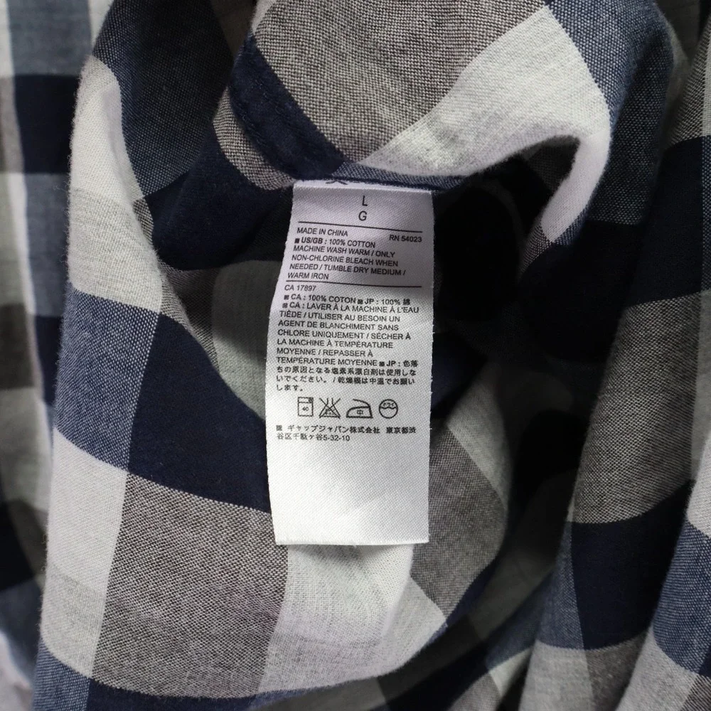 Banana Republic Shirt Mens Large Soft Wash Standard Fit Button Blue Long‎ Sleeve